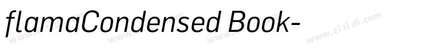 flamaCondensed Book字体转换